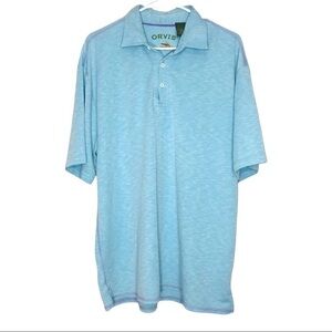 Orvis Polo Shirt Ocean Blue Large